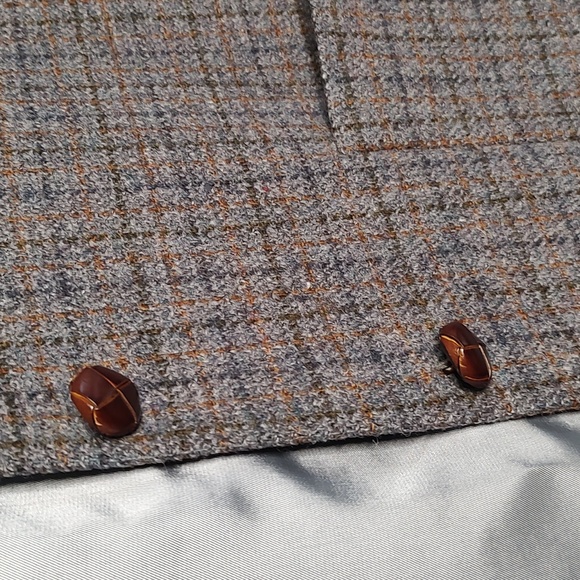 LL Bean Tweed Blazer 12P grey wool blend USA - Picture 4 of 8